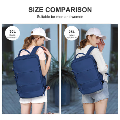 Large Travel Backpack For Women Men (Royal Blue / 30 liters)