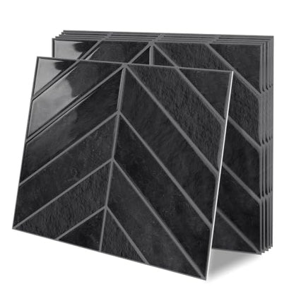 10 Sheets Thicker Herringbone Peel and Stick Backsplash