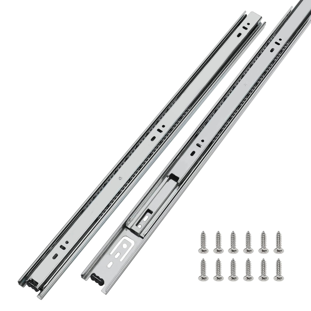 10 Inch Heavy Duty Drawer Slides Side Mount 100 LB Capacity (10 Inch)