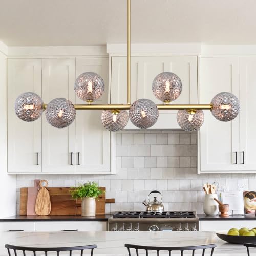 Globe Linear Chandelier 16 Light Dining Room Light Fixture