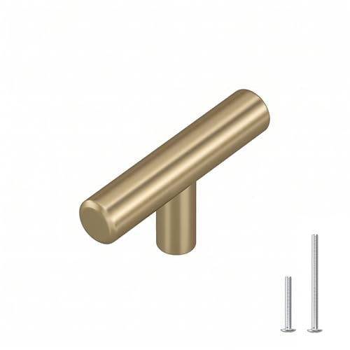 400Pack Single Hole Knobs Cabinet Knobs Champagne Bronze Kitchen Drawer Knobs Drawer Pulls for Dresser Drawers (Single Hole Knobs / Champagne Bronze)