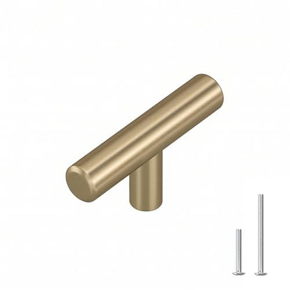 400Pack Single Hole Knobs Cabinet Knobs Champagne Bronze Kitchen Drawer Knobs Drawer Pulls for Dresser Drawers (Single Hole Knobs / Champagne Bronze)