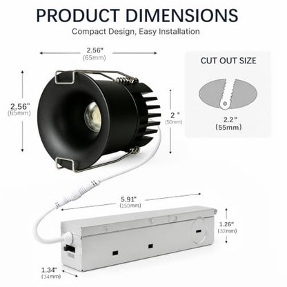 LED Recessed Lighting with Junction Box LED Downlight