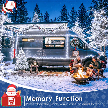300 LED Christmas Lights Outdoor 98 FT Cool White Remote and Plug (Cool White / 300 LED)