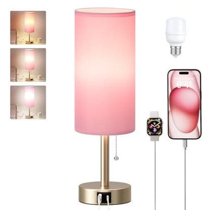 Pink Small Table Lamp for Bedroom
