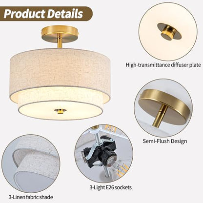 Semi Flush Mount Ceiling Light