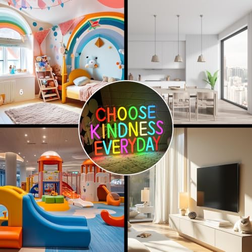 Choose Kindness Everyday Neon Sign for Wall Decor