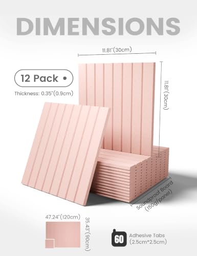 48" x 36" Large Felt Bulletin Board (Pink / Fine-stripe 12-pack)