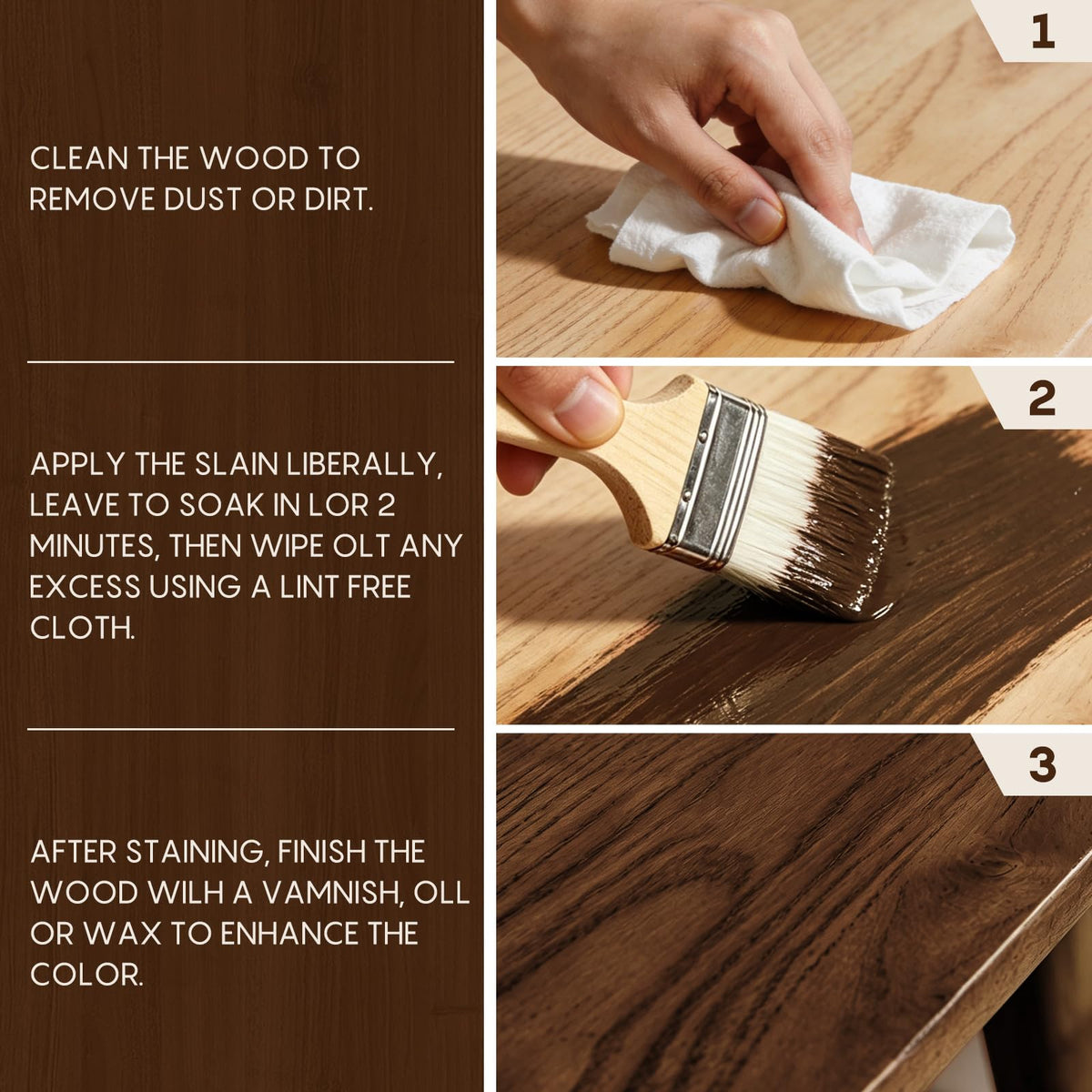 Wood Stain Walnut Wood Stain (Walnut / 17 Fl Oz)