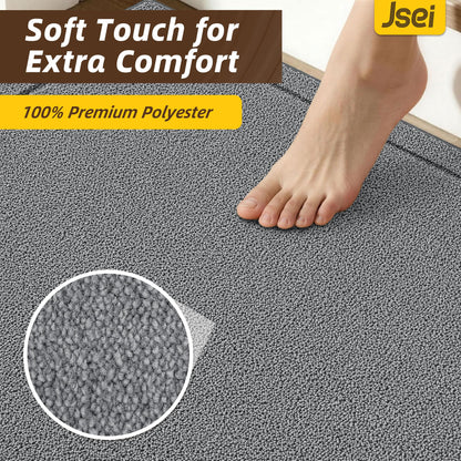Non Slip Stair Landing Rug Mat (2'6" x 2'6" (Rectangular) / Light Grey)