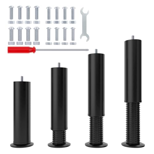 Adjustable 8 12 inch Furniture Legs Metal Replacement Heavy Duty Leg 5