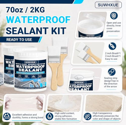 Clear Waterproof Sealant (70 Oz)