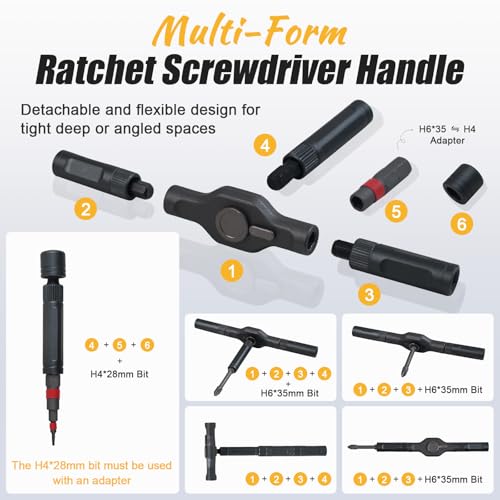 66 in 1 Magnetic Ratchet Screwdriver Set With Case (66 in 1)