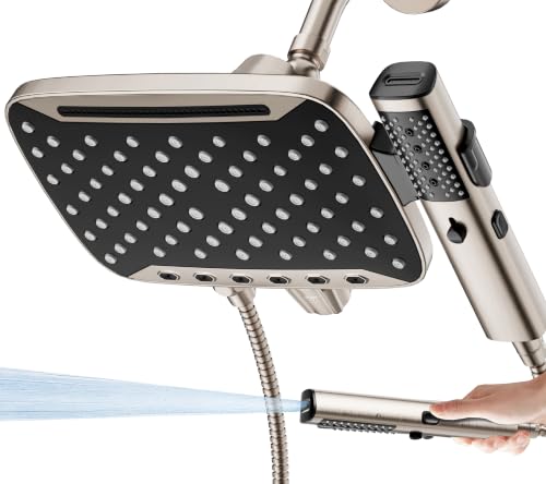 High Pressure Rain Shower Head with Handheld Spray