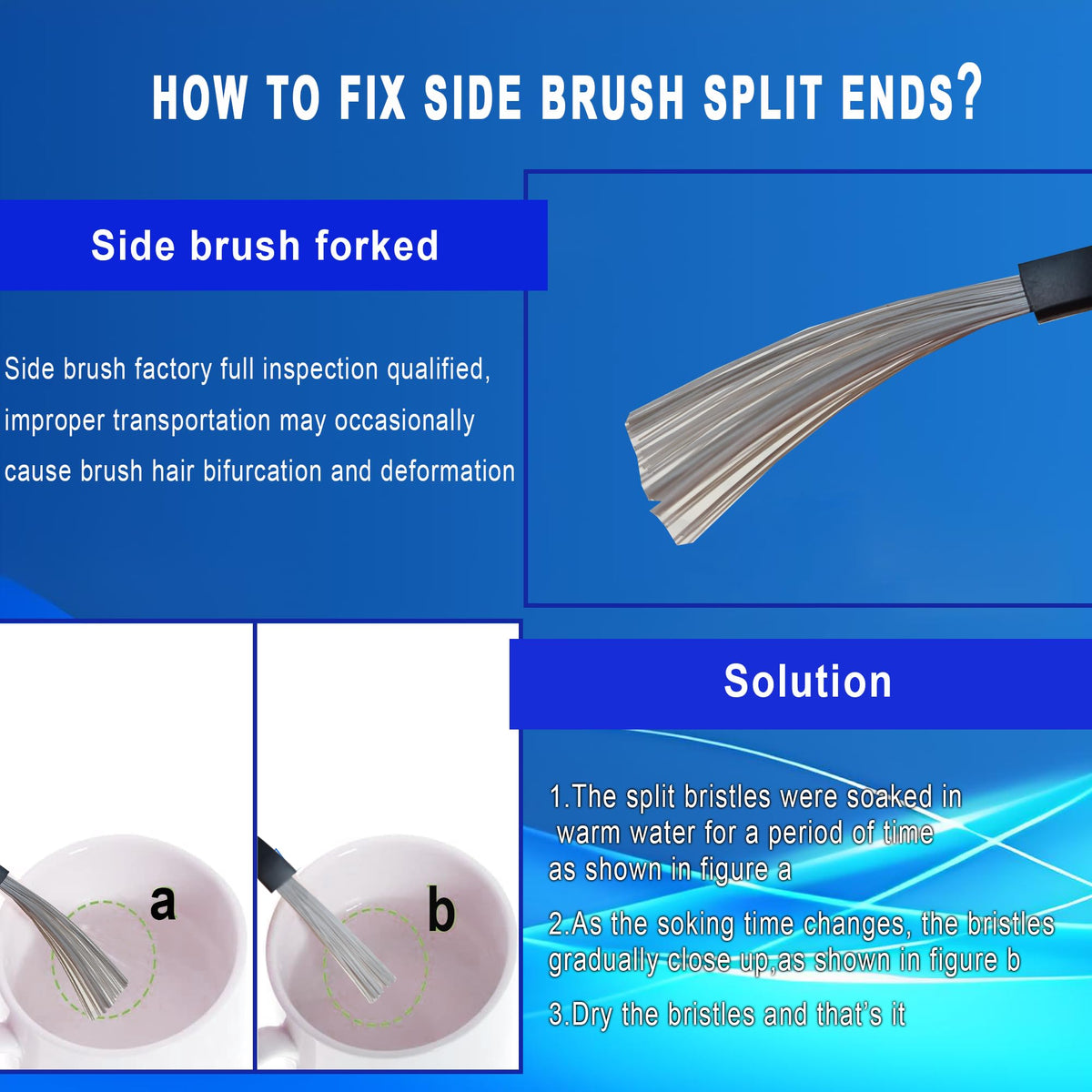 8Pcs Side Brushes for Dreame L40s Ultra CE (Black / 8Pcs-X30)