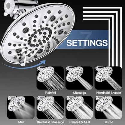 Shower Head with Handheld Combo