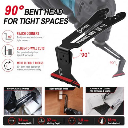90°Reach Oscillating Saw Blades [Patented Design]