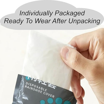 10 Pairs Disposable Waterproof Shoe Covers