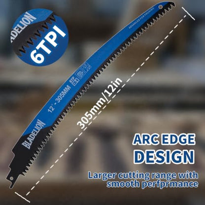 6TPI Japanese Teeth Wood Pruning Reciprocating Saw Blades