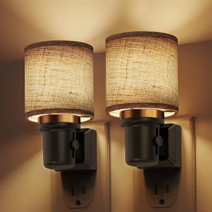 Night Lights Plug into Wall (Cylinder-3000K / 2 Pack)