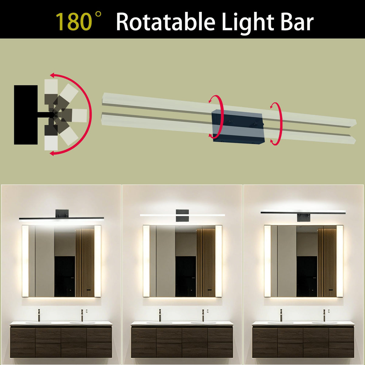 48 Inch Modern Bathroom Light Fixtures Over Mirror (48 Inch)