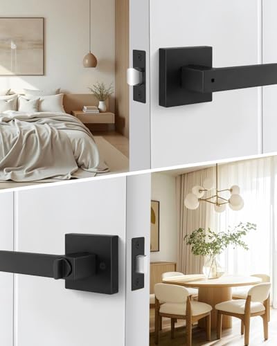 Matte Black Privacy Door Handles Interior (Matte Black)