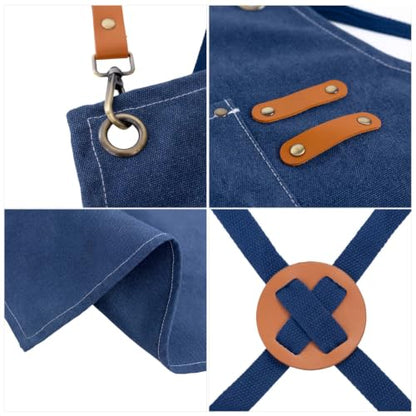 Canvas Tool Apron (Dark Blue)