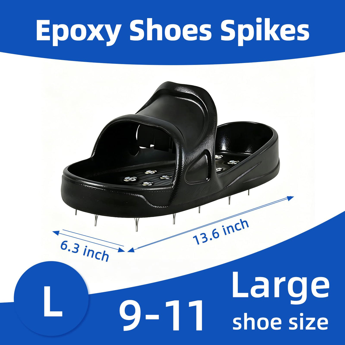 Epoxy Shoes Spike Shoes for Epoxy Flooring Coating (Large)