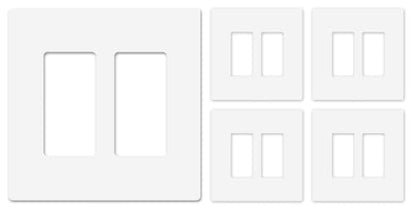 Midsize Screwless Light Switch Cover Plate