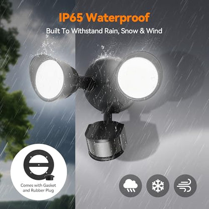 45W 5500LM LED Security Lights Motion Sensor Outdoor Light