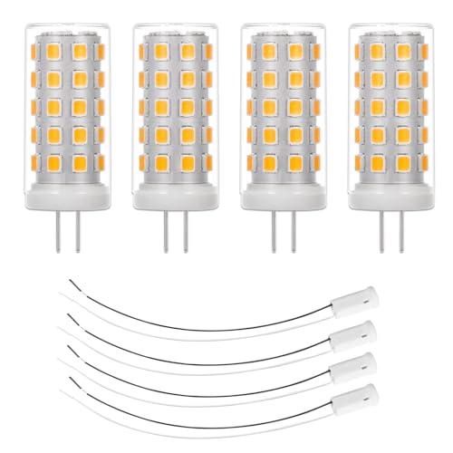 4 Pack G4 LED Bulb 12V 4W (Warm White 3000k)