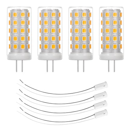 4 Pack G4 LED Bulb 12V 4W (Warm White 3000k)