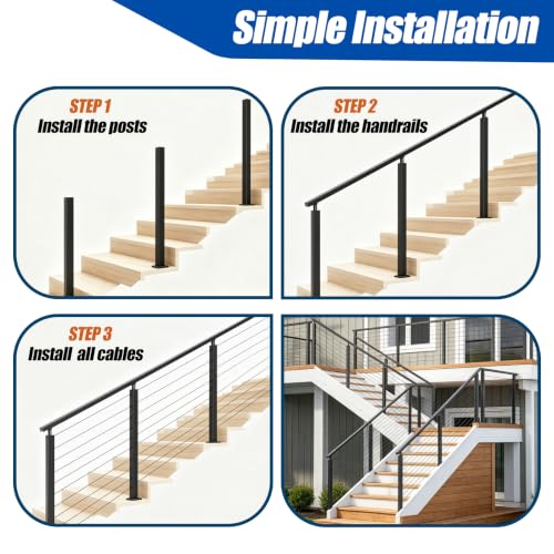 36" Stair Railing Post Kits