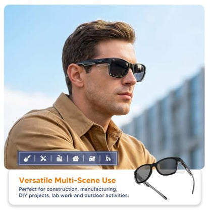 Anti Fog Safety Glasses Safety Goggles ANSI z87.1 Polycarbonate Scratch & Impact Resistant Protective Eyewear