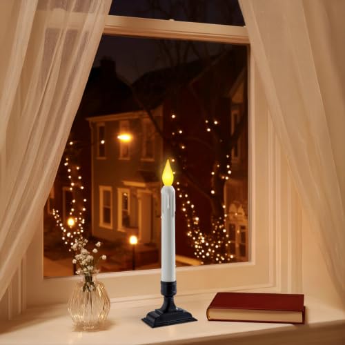 6 Pcs Sensor Dawn to Dusk Window Candles