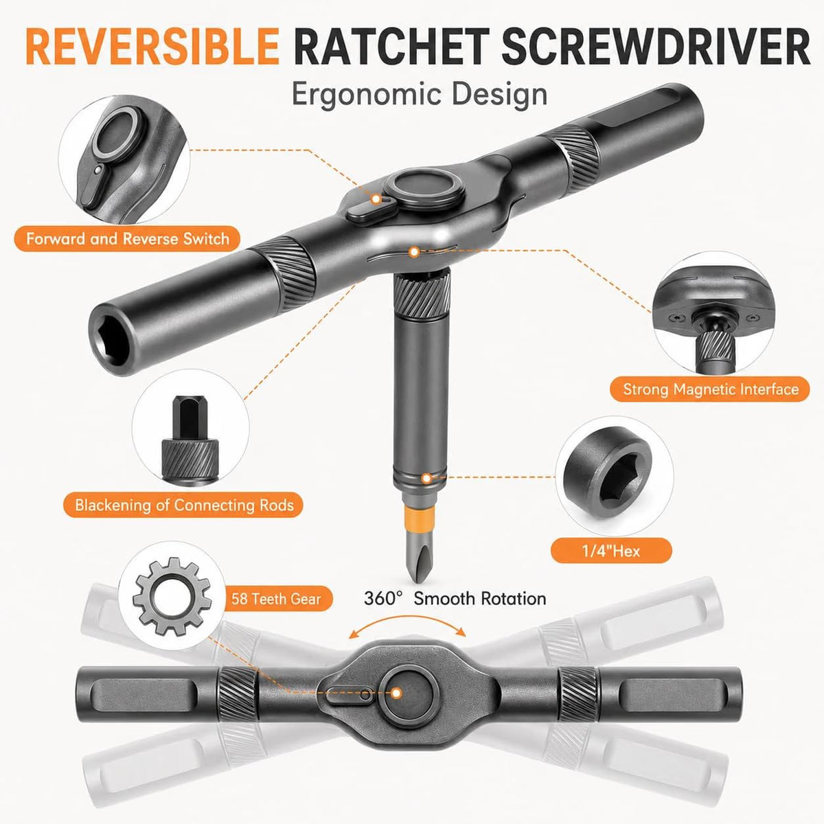 Magnetic Screwdriver Set (Upgraded 24 In 1)