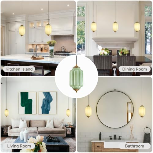 Vintage Glass Pendant Light