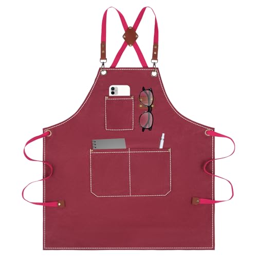Aprons For Women Men With Large Pockets