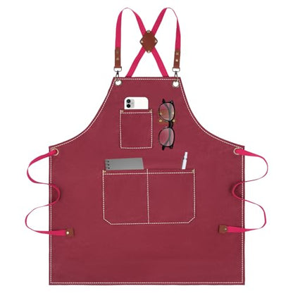 Aprons For Women Men With Large Pockets