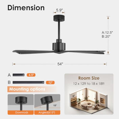 5 Blade Ceiling Fan without Lights