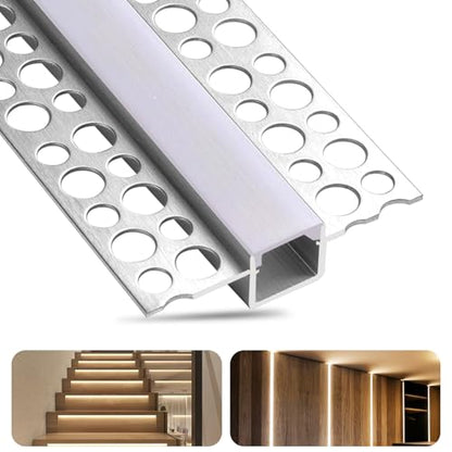 Plaster in Recessed Drywall LED Channel Bendable LED Aluminum Profile Track for Custom LED Strip Lighting