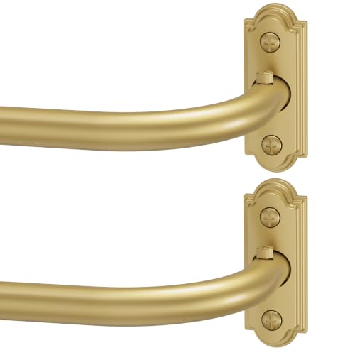 Curtain Rods Wrap Around Blackout 1 Inch Curtain Rods for Windows