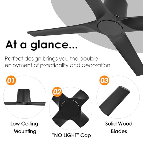 4 Blade Ceiling Fan No Lights
