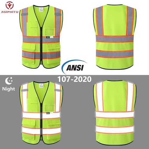Safety Vest for Men Women Reflective Construction Vest