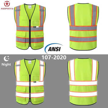 Safety Vest for Men Women Reflective Construction Vest