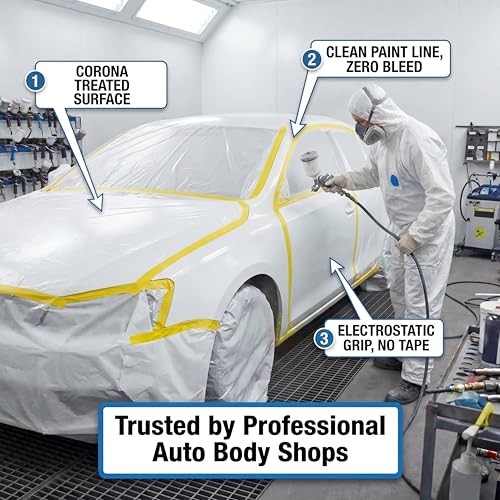 Pre Taped Masking Film for Car Painting