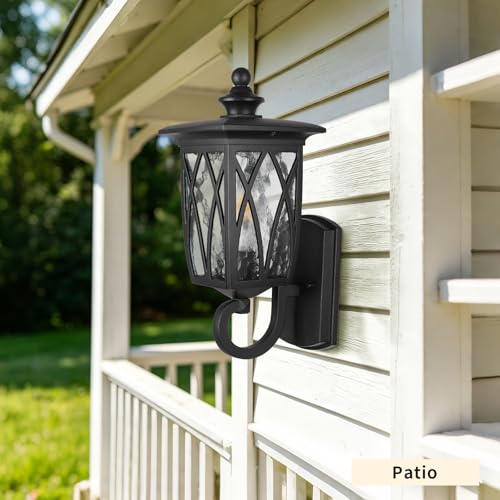 16" Outdoor Wall Light Fixture (02-BK)