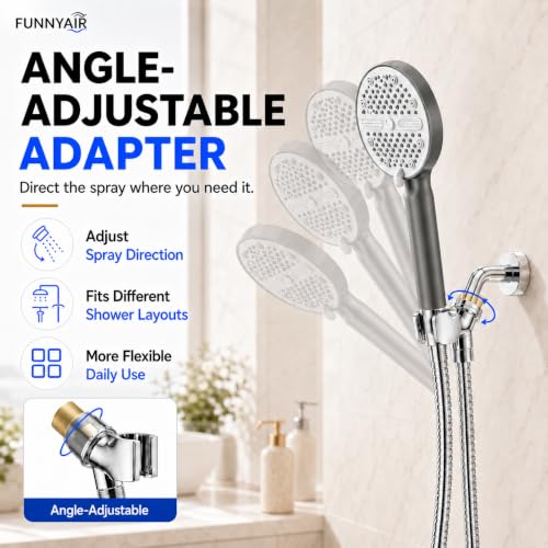 High Pressure Shower Head (Gray)