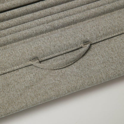 No Drill Roman Shades Cordless Blinds Blackout for Indoor Windows (Beige / 29"W x 64"H)