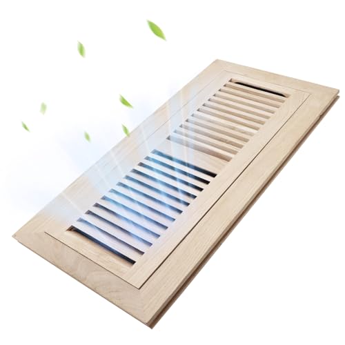 4x12 Inch Oak Floor Register (4x12 / White-1pcs)